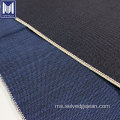 Kain denim indigo selvage berwarna biru terang